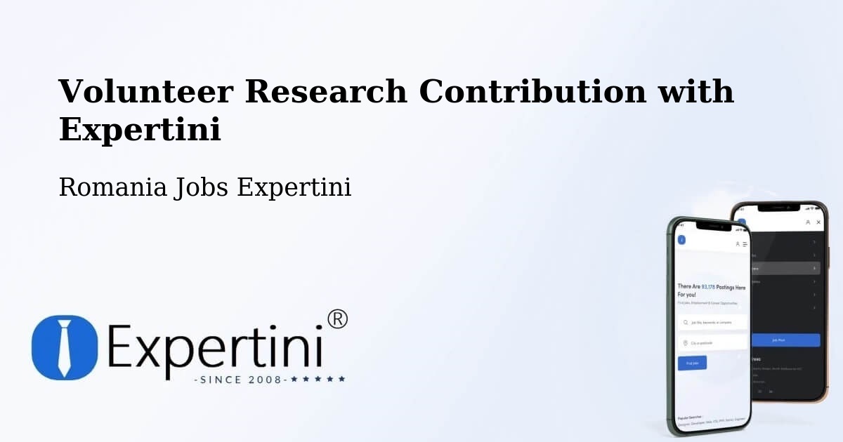 Volunteer Research Contribution Program – Biled - Romania Jobs Expertini